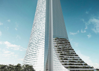 Illustration for article titled Someone wants to build a futuristic version of Sauron's tower in Africa